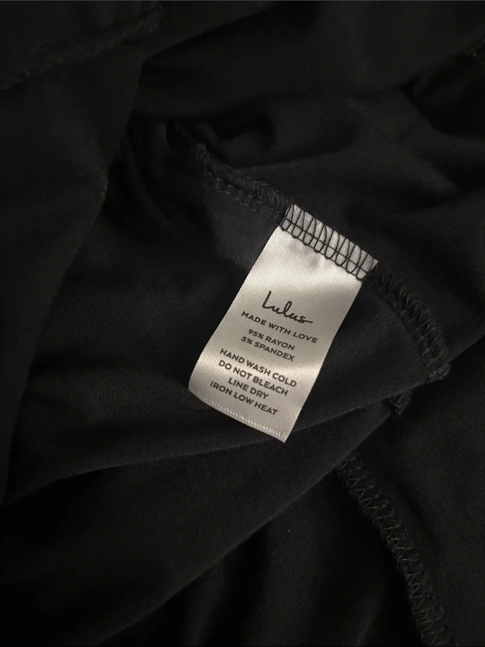 Lulu's Black Ruched Side Slip Dress